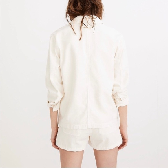 Madewell Women’s Drakefield Jacket in Ecru Size Medium NWT - Picture 3 of 12